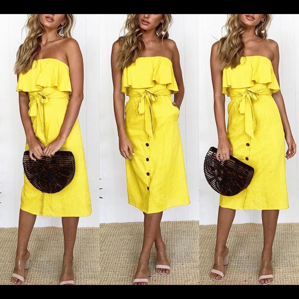 ❤️🛍Sunshine Yellow Dress!!!❤️🛍 - Picture 3 of 3